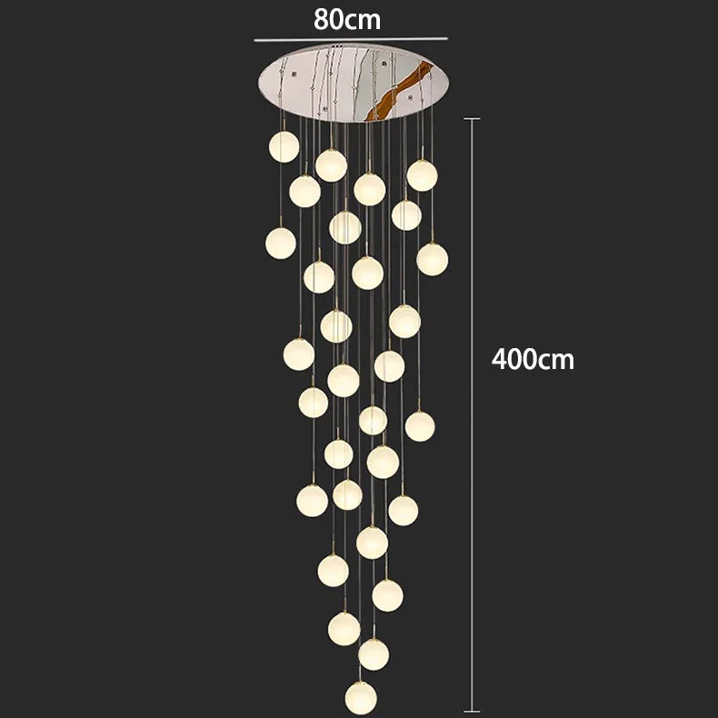 Afralia™ Modern LED Pendant Light Chandeliers for Living Room Staircase Lighting