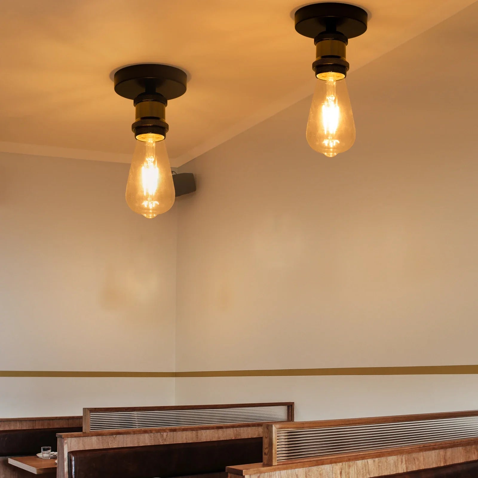 Afralia™ Retro Industrial Ceiling Light: Vintage LED E27 Wall Lamp for Home Living Room