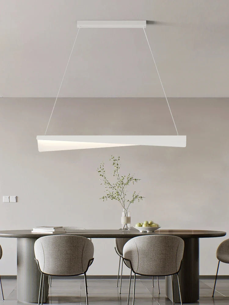 Afralia™ Modern LED Chandelier for Ceiling Restaurant, Creative Pendant Lights, Minimalist Loft Room Decor.