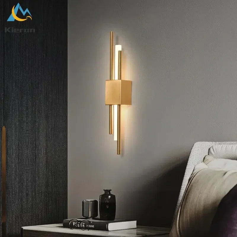 Afralia™ Modern LED Wall Lamp for Bedroom, Study, Living Room - Iron Design Wall Lights