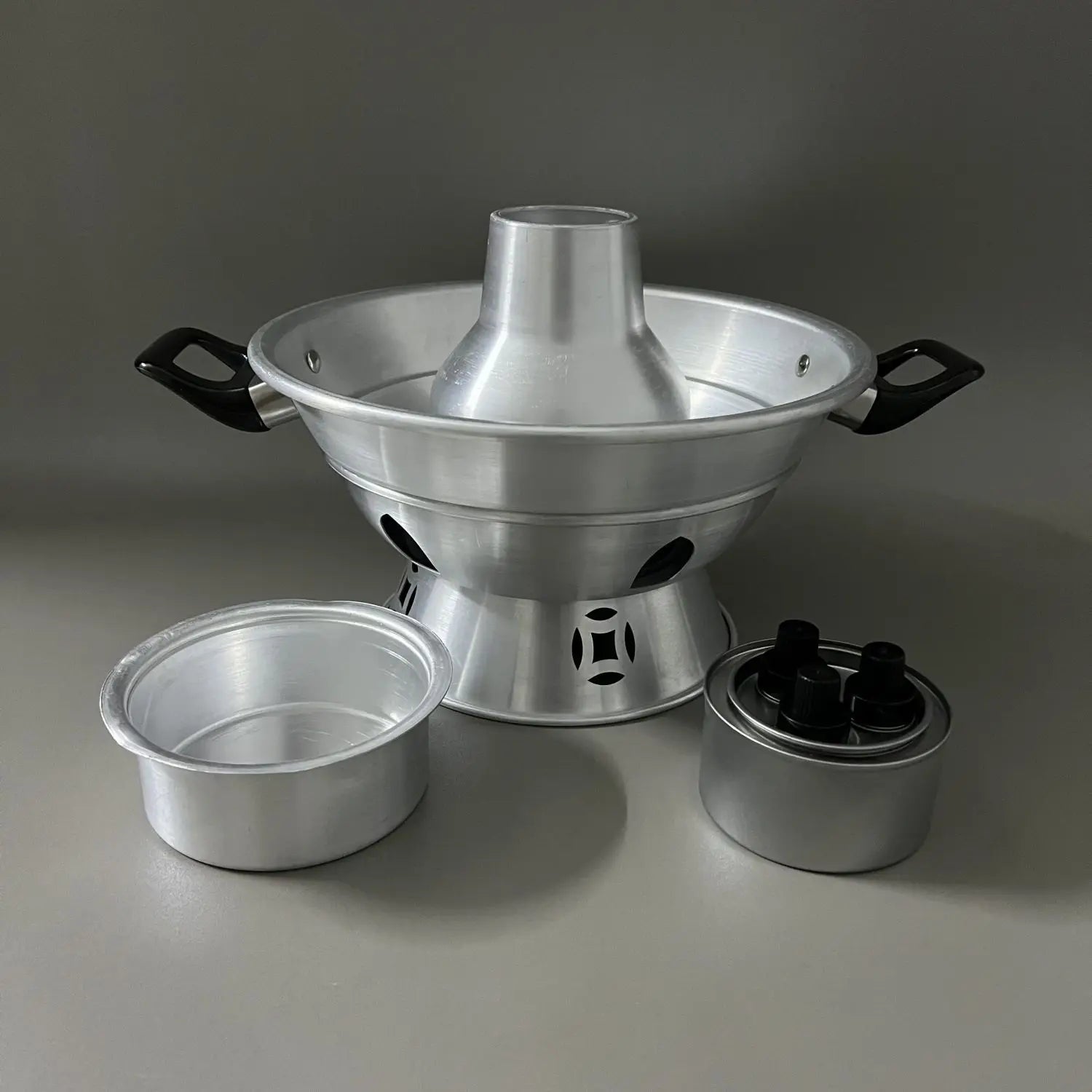 Afralia™ Small Hot Pot for 2-3 People: Aluminum Shabu Cookware