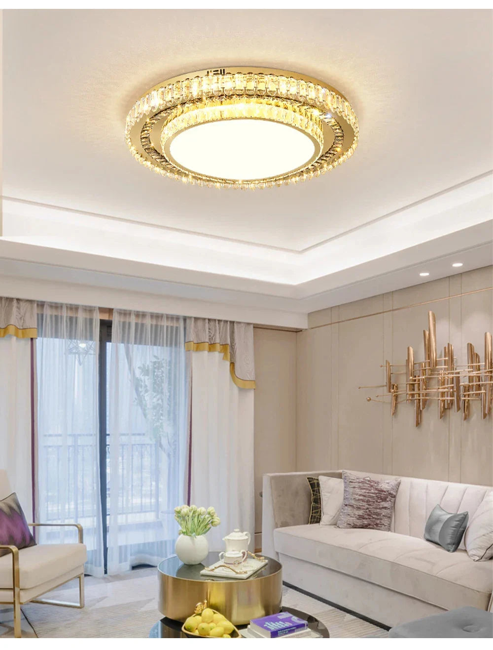 Afralia™ Crystal LED Ceiling Light: Modern European Design for Bedroom and Living Room Decor