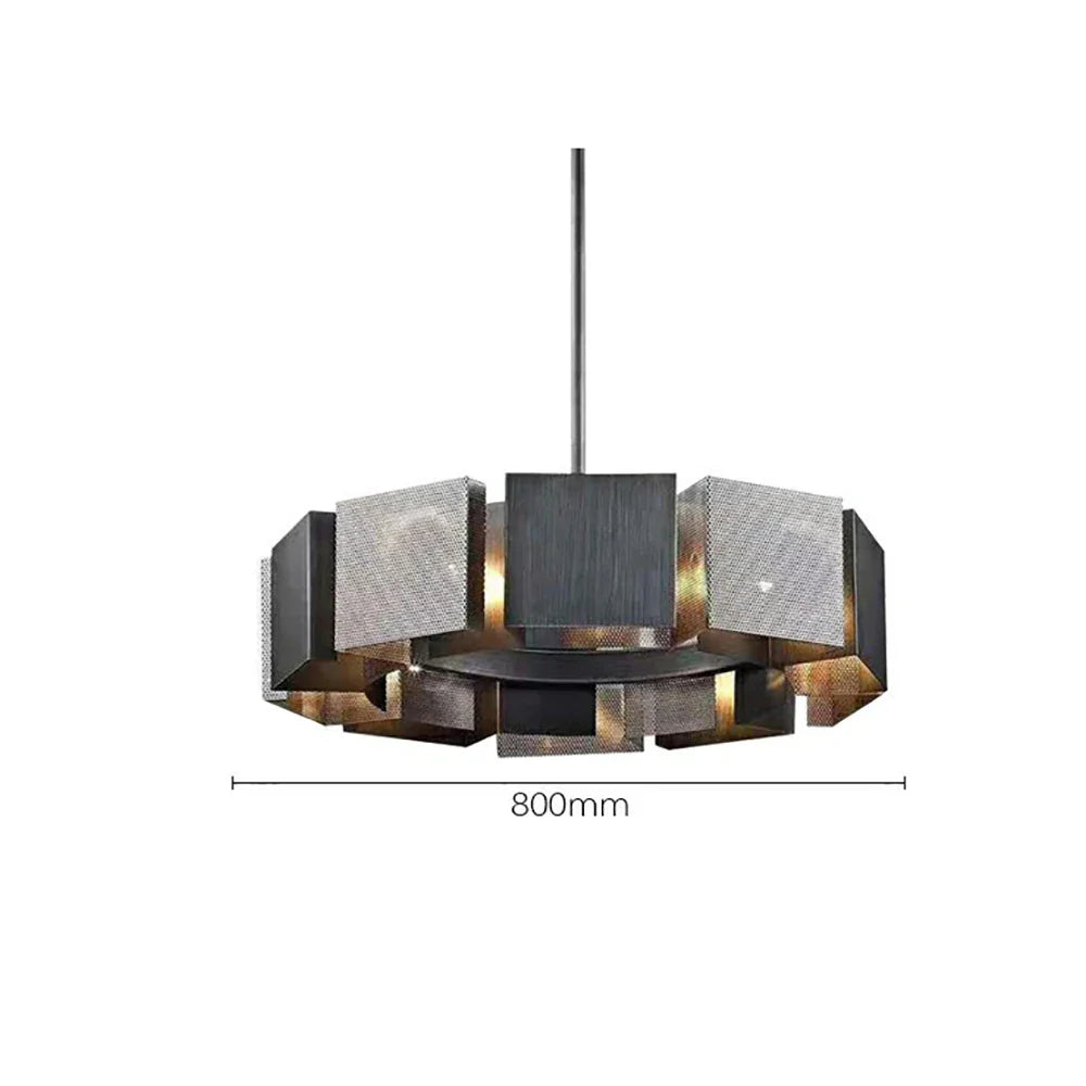 Afralia™ Black Metal Pendant Lights: Stylish LED Luxury Hanging Lamp for Home Decoration