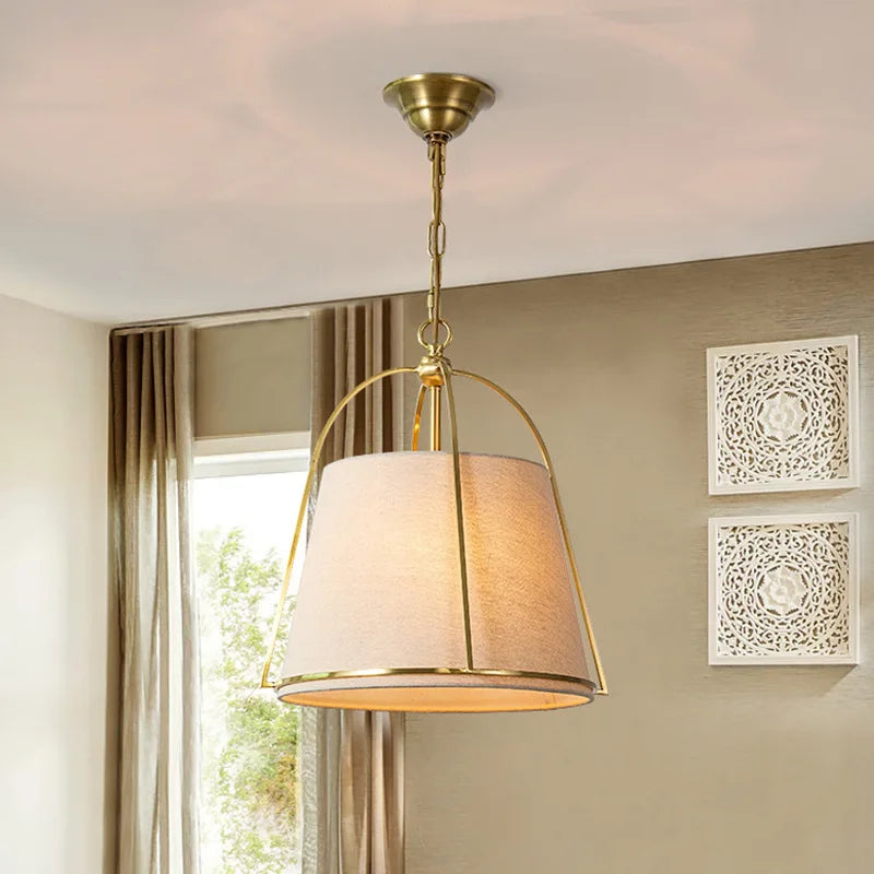 Afralia™ Minimalist LED Cloth Chandelier for Dining Room, Bar, and Bedroom