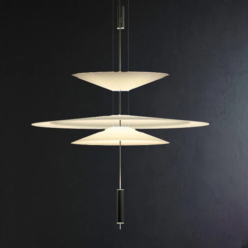 Afralia™ Modern LED Saucer Pendant Lamp for Dining Table and Bar