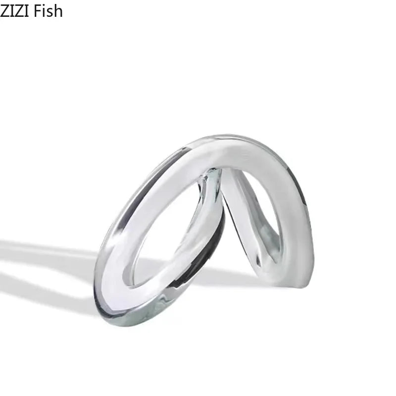 Afralia™ Knot Ornaments Glass Sculpture for Desk Decor - Creative Geometric Artwork