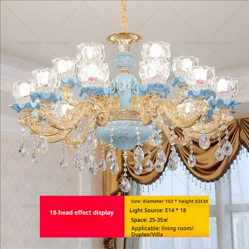 Afralia™ Modern Crystal Chandelier for Living Room Dining French Luxury Bedroom