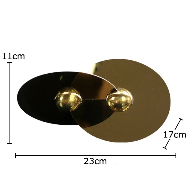 Afralia™ Geometric Circle Sculpture: Modern Metal Desk Ornament for Room Aesthetic