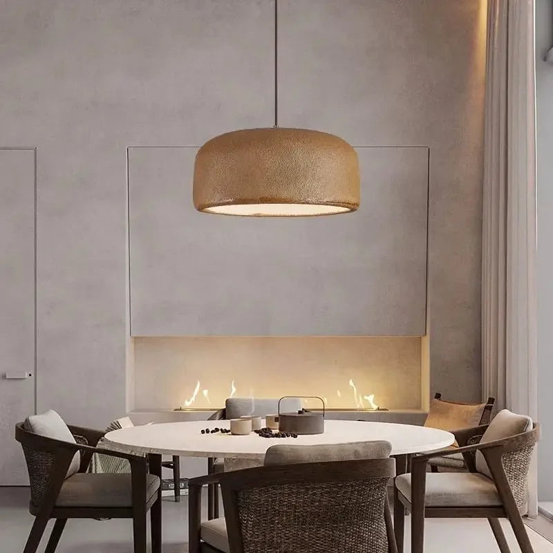 Afralia™ Nordic Wabi Sabi LED Pendant Lamp for Bar Restaurant Loft - Minimalist Design