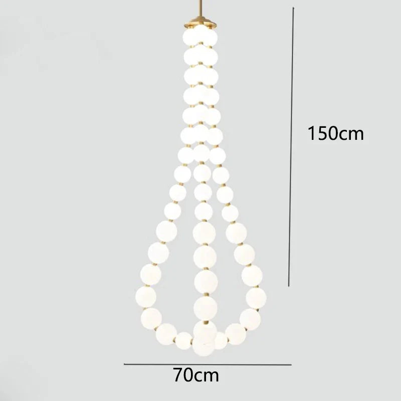 Afralia™ Nordic Home Stair Chandelier Living Dining Pendant Ceiling Indoor Lighting
