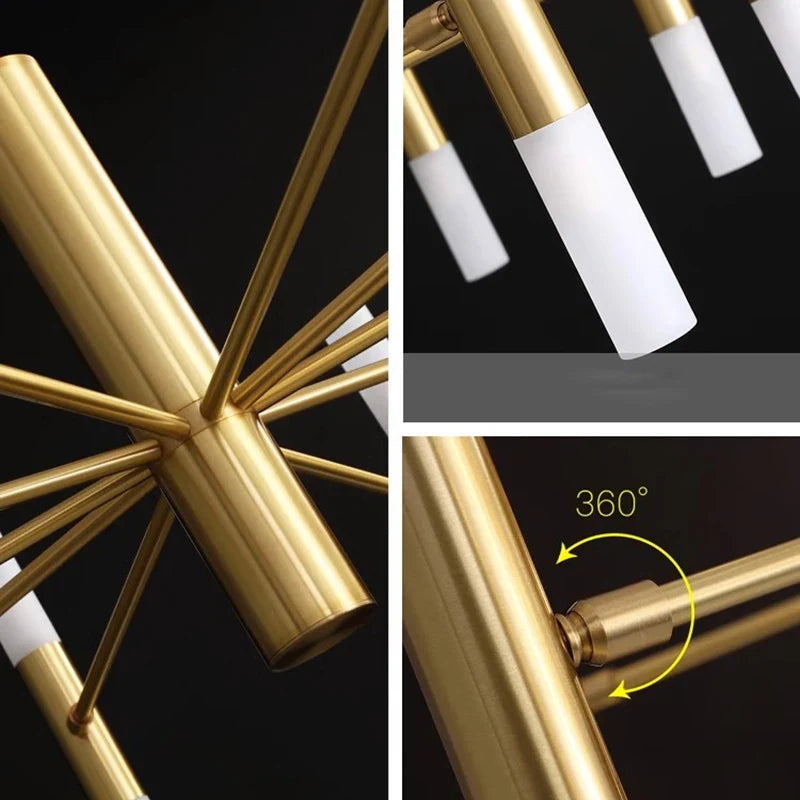 Afralia™ Modern LED Chandelier for Living Room, Salon, Bedroom, Dining Room - Indoor Pendant Lamp