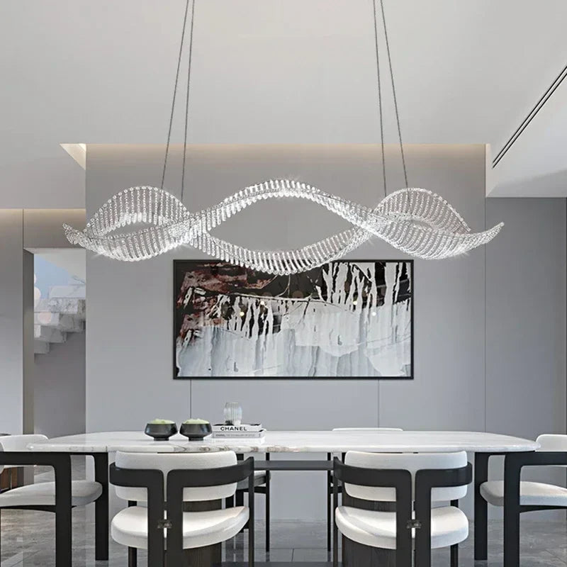 Afralia™ Luxury Crystal Chandeliers: Modern LED Lighting for Dining Room, Bar, Villa, and Indoors