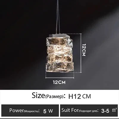 Afralia™ Crystal Pendant Chandelier: Elegant Ceiling Light for Bedroom Living Room Home Decor