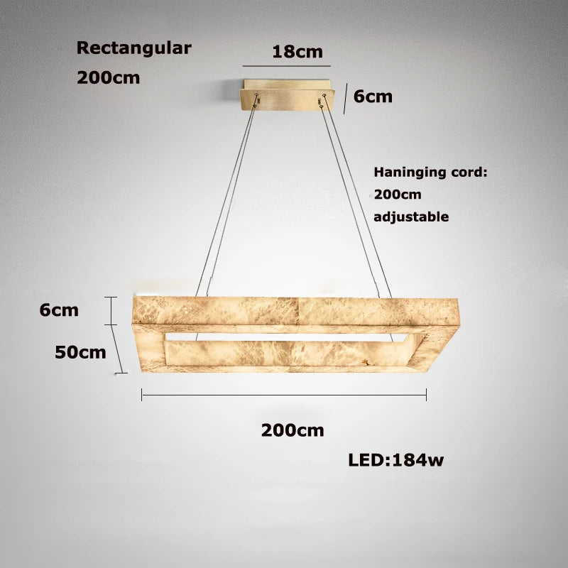 Afralia™ Dimmable LED Chandelier Pendant Light in Gold Chrome & Alabaster