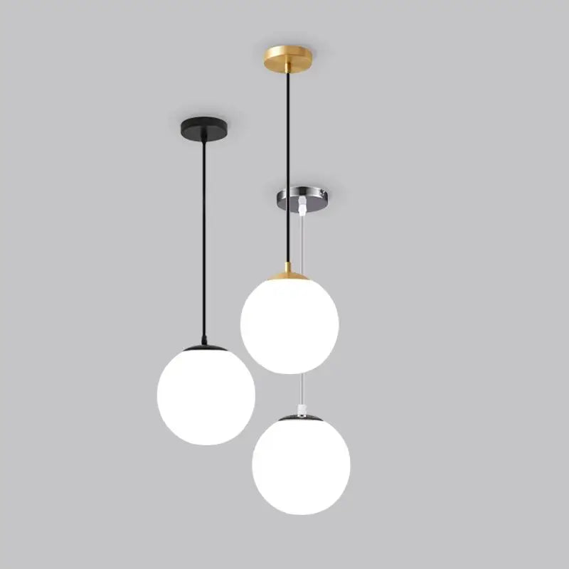 Afralia™ Glass Ball Pendant Lights: Elegant Globe Hanging Lamps for Home, Restaurant & Bar.