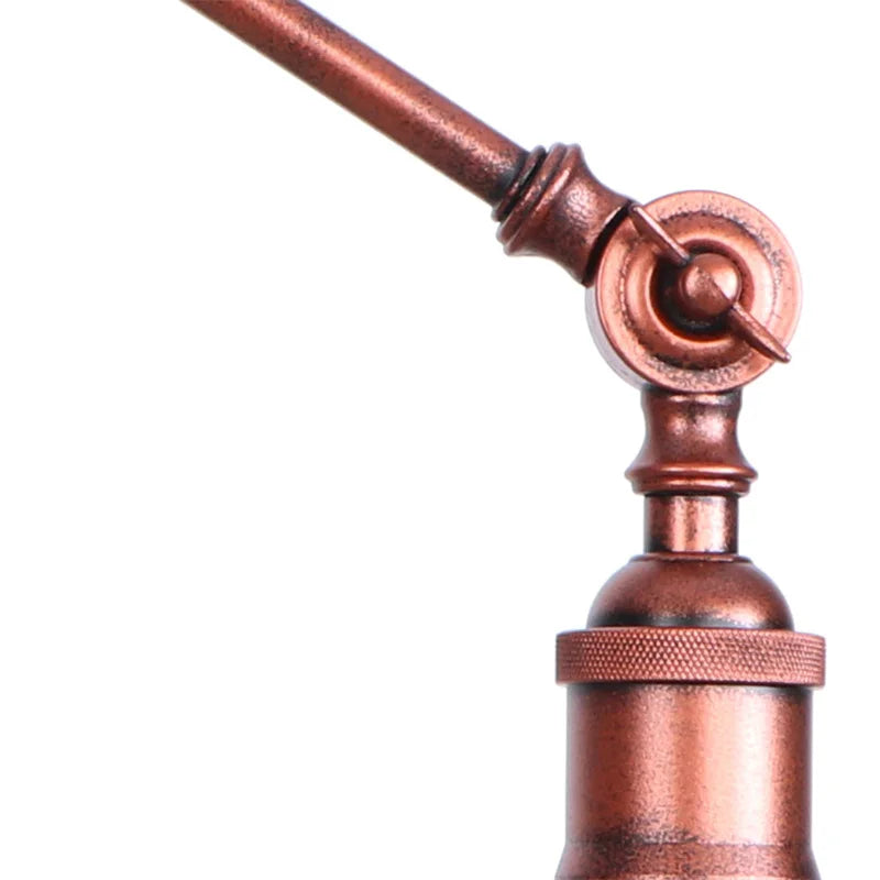 Afralia™ Vintage Loft LED Wall Light - Industrial Glass Iron Lamp