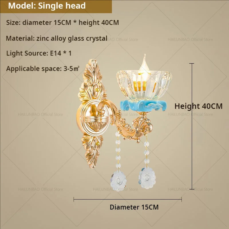 Afralia™ Crystal Chandelier: Chinese Ceramic Living Room Luxe Lighting