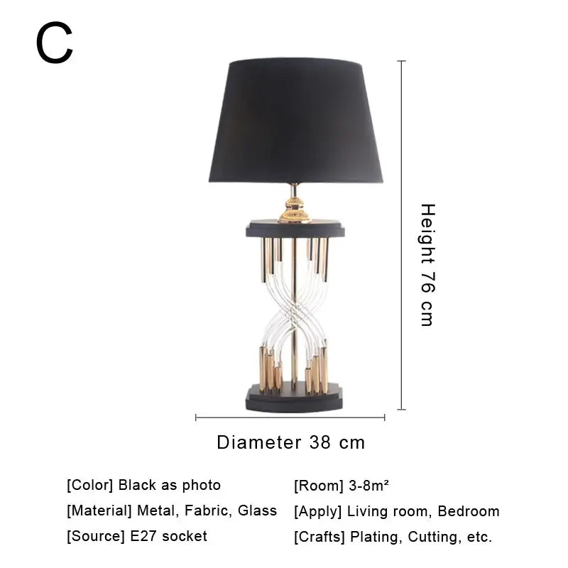 Afralia™ Nordic Fabric Table Lamp - Modern Home Desk Light Fixture