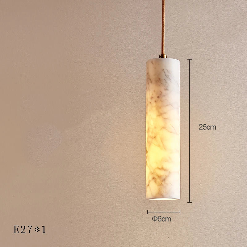 Afralia™ Marble Hanging Lamp LED Chandelier for Luxury Kitchen Island Decor