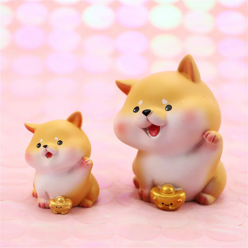 Afralia™ Shiba Inu Doll Mini Dog Decoration Cute Pet Creative Gift Ornament