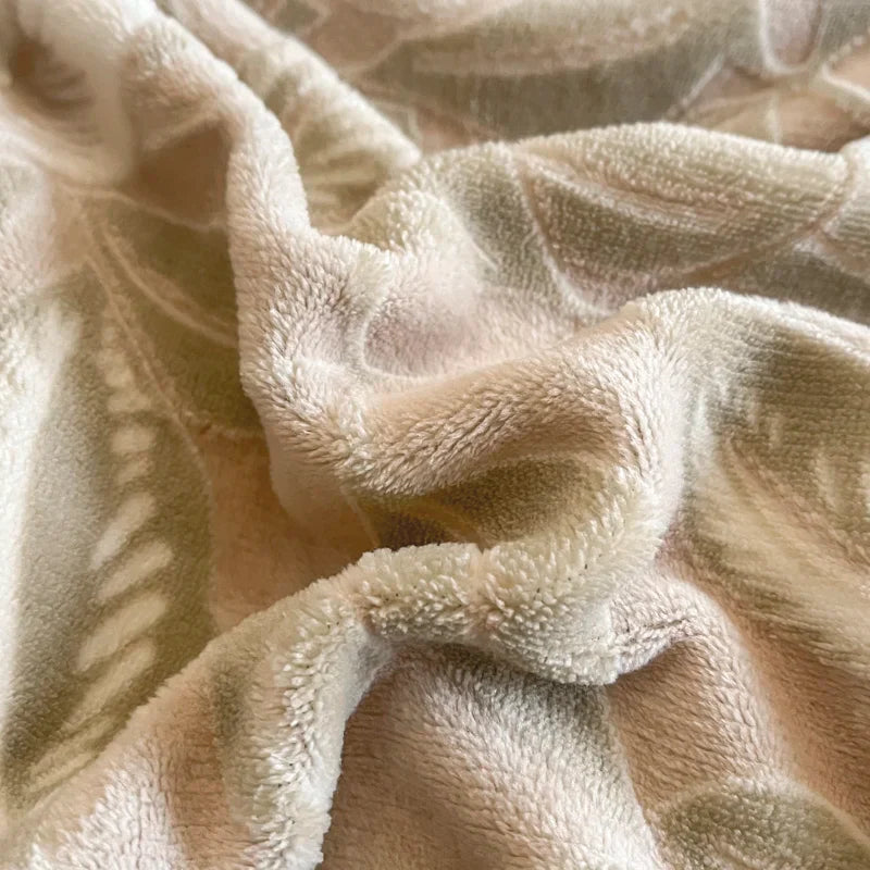Afralia™ Winter Velvet Flowers Bedding Set: Warm & Cozy 4-Piece Duvet Cover, Bed Sheet, Pillowcases