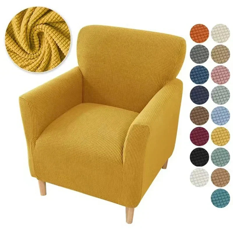 Afralia™ Plaid Velvet Sofa Cover: Adjustable Stretch Slipcover for Home Decor