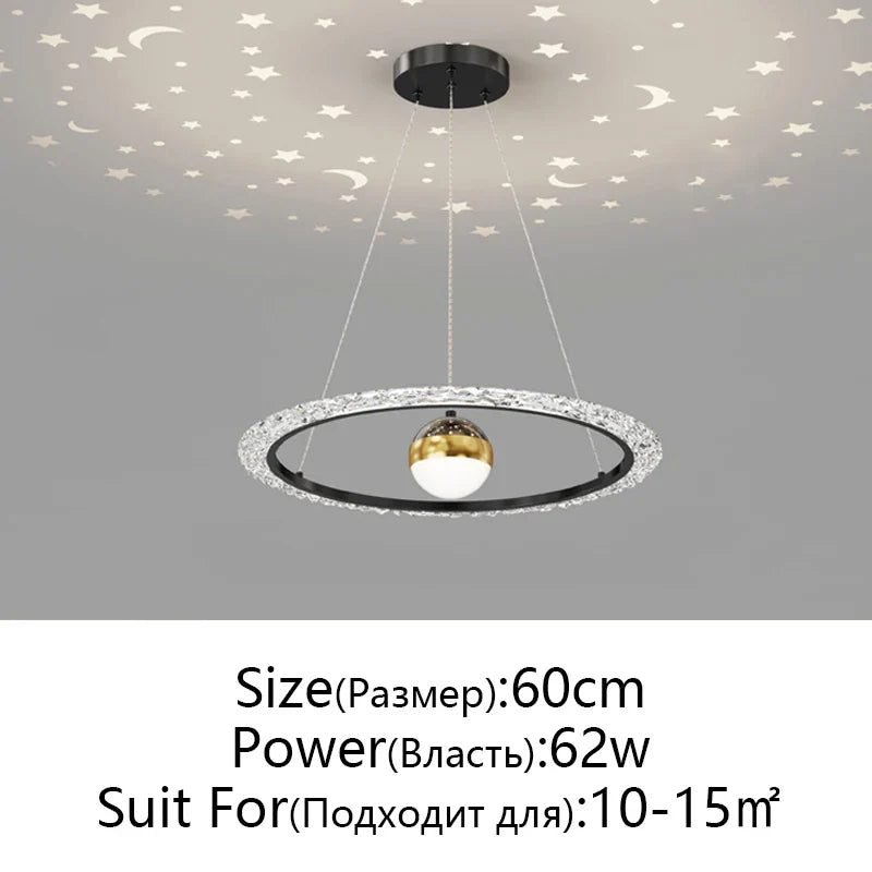 Afralia™ Nordic Gyptian LED Chandelier for Living Room Bedroom Dining Room