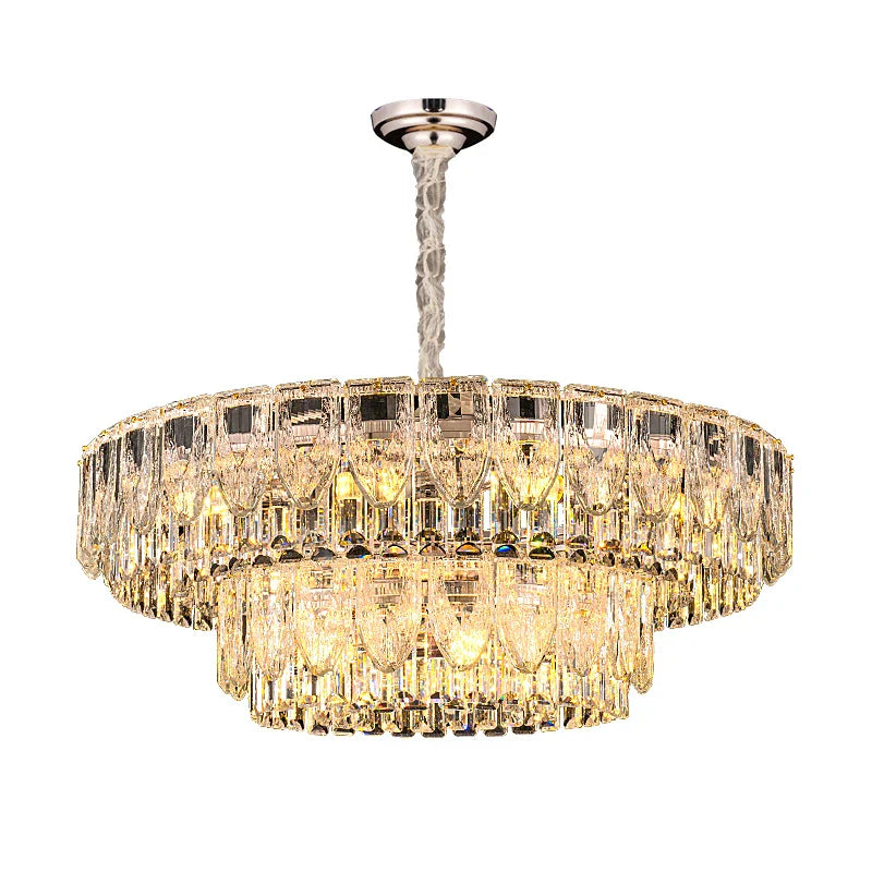 Afralia™ Crystal Ring Chandelier: 2024 Luxury Bedroom Dining Room Lighting