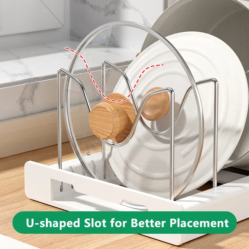 Afralia™ Kitchen Organizer: Expandable Storage Rack for Cabinets with Drawer and Cutting Board Slot