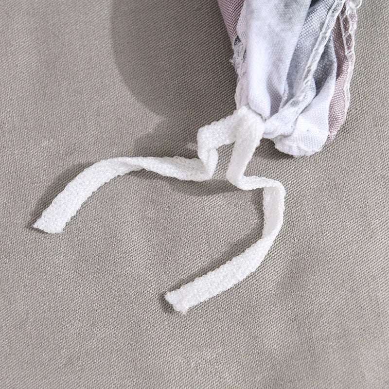 Afralia™ Plaid Pattern Sanding Bedding Set: Queen to King Size Duvet Cover with Pillowcases