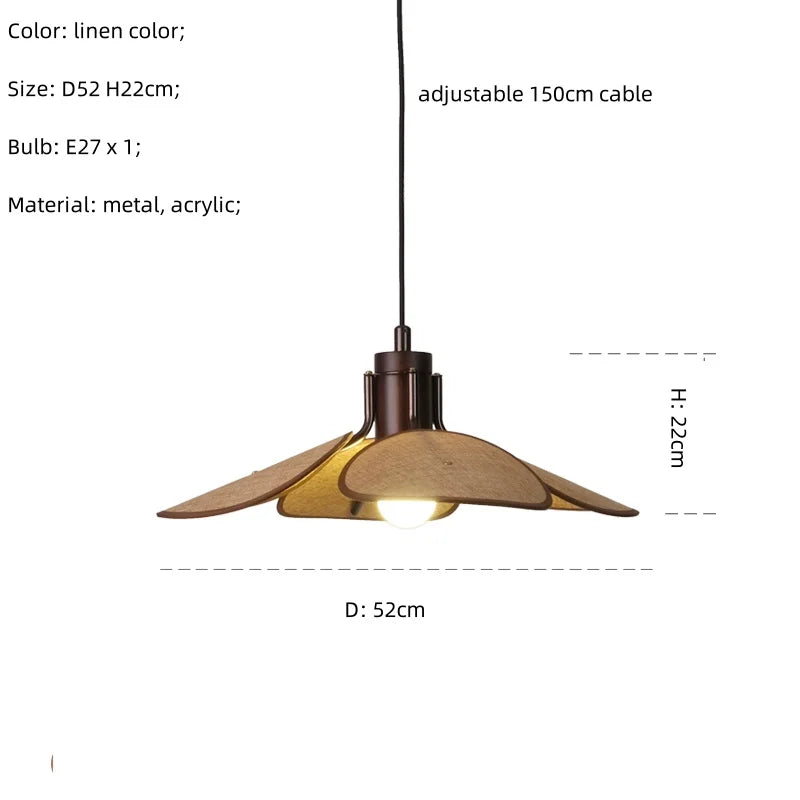 Afralia™ Retro Hat LED Pendant Light: Nordic Minimalist E27 Dining Room Hanging Lamp