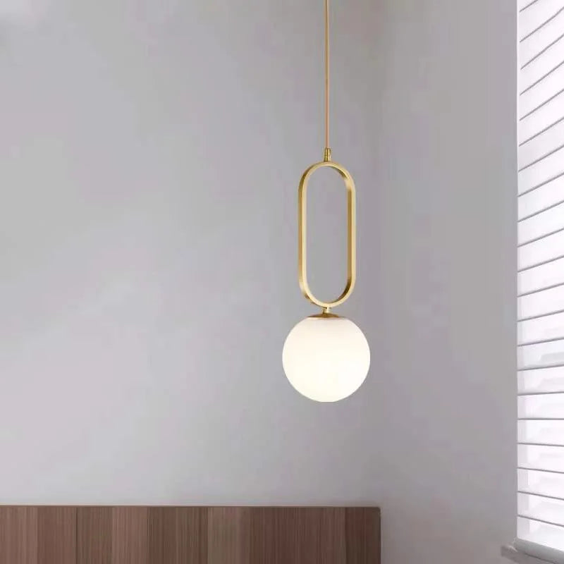 Afralia™ Glass Ball Pendant Lights Dining Decor Chandeliers Kitchen Hanging Lamp Fixture
