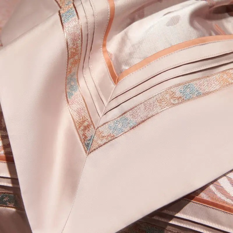 Afralia™ Leopard Print Jacquard 1000TC Egyptian Cotton Bedding Set