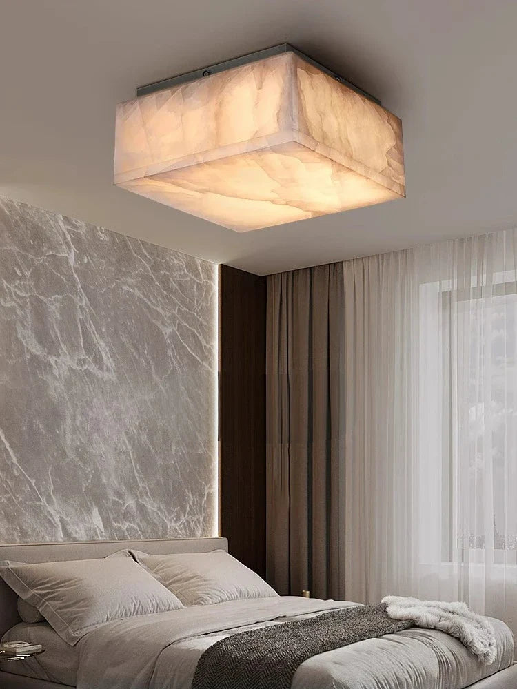 Afralia™ Spanish Mica Ceiling Light for Elegant Dining Room Decor