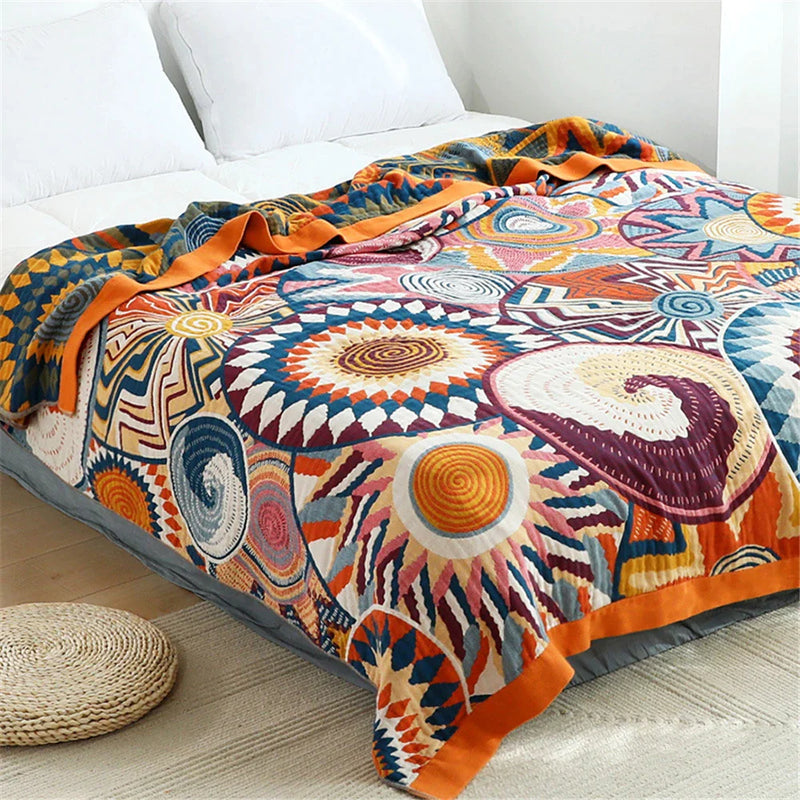 Afralia™ Summer Cotton Gauze Blanket for Adults