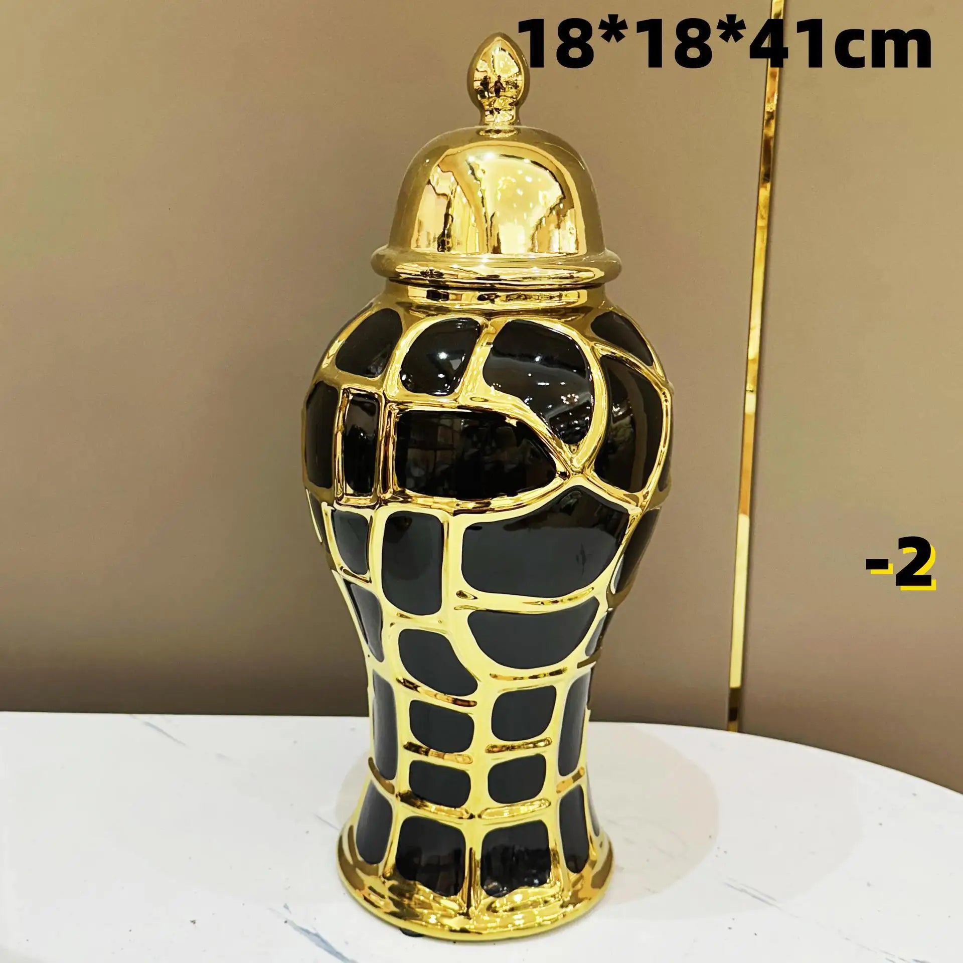 Afralia™ Plaid Can Checkmate Jar: Stylish Ceramic Vase & Sealed Storage Tank