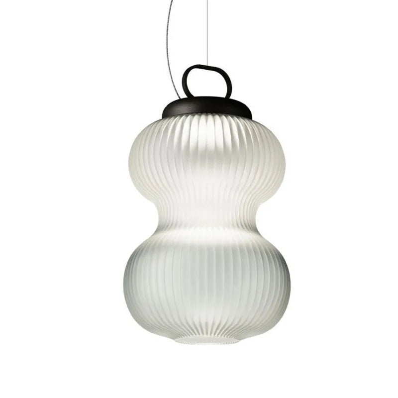 Afralia™ Black & White Glass Chandelier | Minimalist Nordic Bedroom Decor Floor Lamp