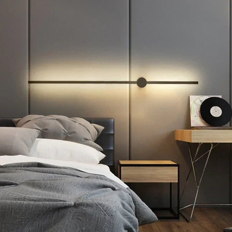 Afralia™ Nordic Iron Wall Light: Modern Home Bedside Lamp for Living Room, Aisle, or Staircase