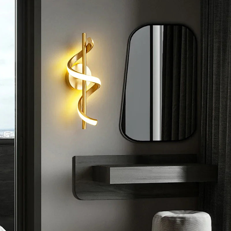 Afralia™ Modern LED Wall Lamp for Bedroom