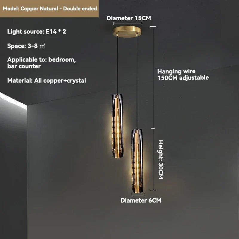 Afralia™ Crystal Pendant Light: Modern LED Round Hanging Lamp for Living Room and Dining Room