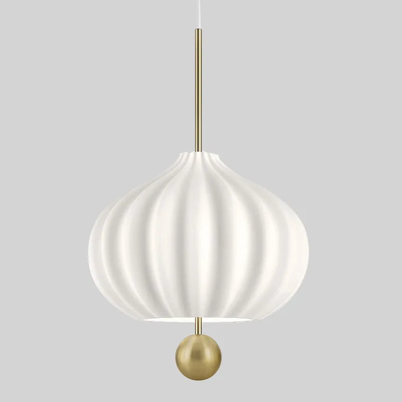 Afralia™ White Glass Pendant Lamp, Adjustable Wire, Gold Metal, Modern Hanging Light Fixtures