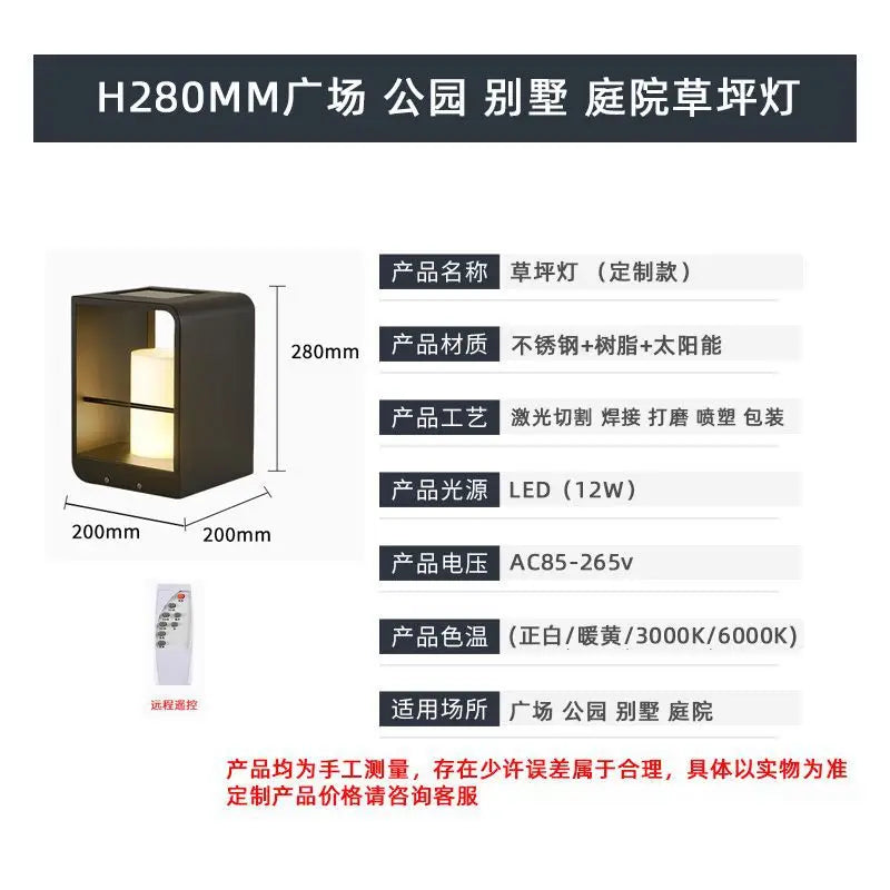 Afralia™ Solar LED Lawn Light: Waterproof Luxury Villa Garden Lighting IP65