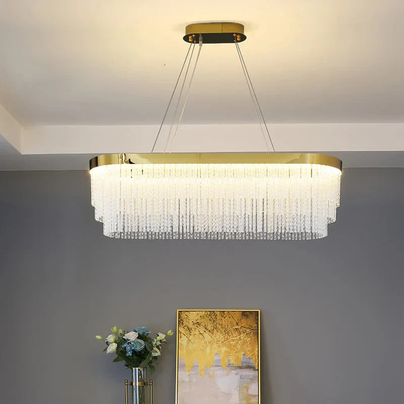 Afralia™ Crystal Modern Ceiling Chandelier Lights for Luxury Home Decorations