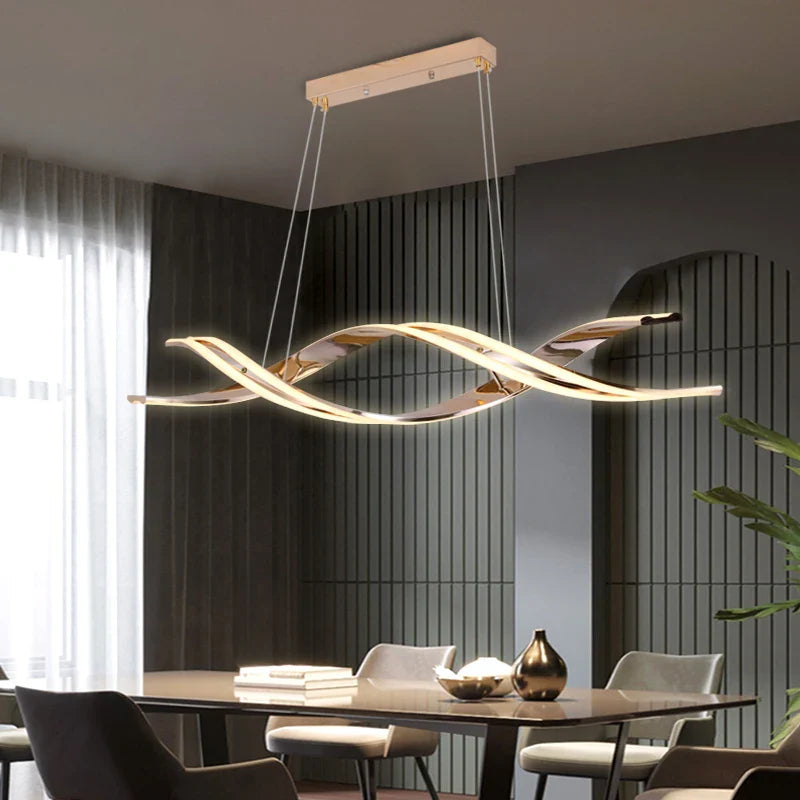 Afralia™ Minimalist LED Pendant Light: Modern Nordic Style, Remote Dimming, for Kitchen Island, Dining Room