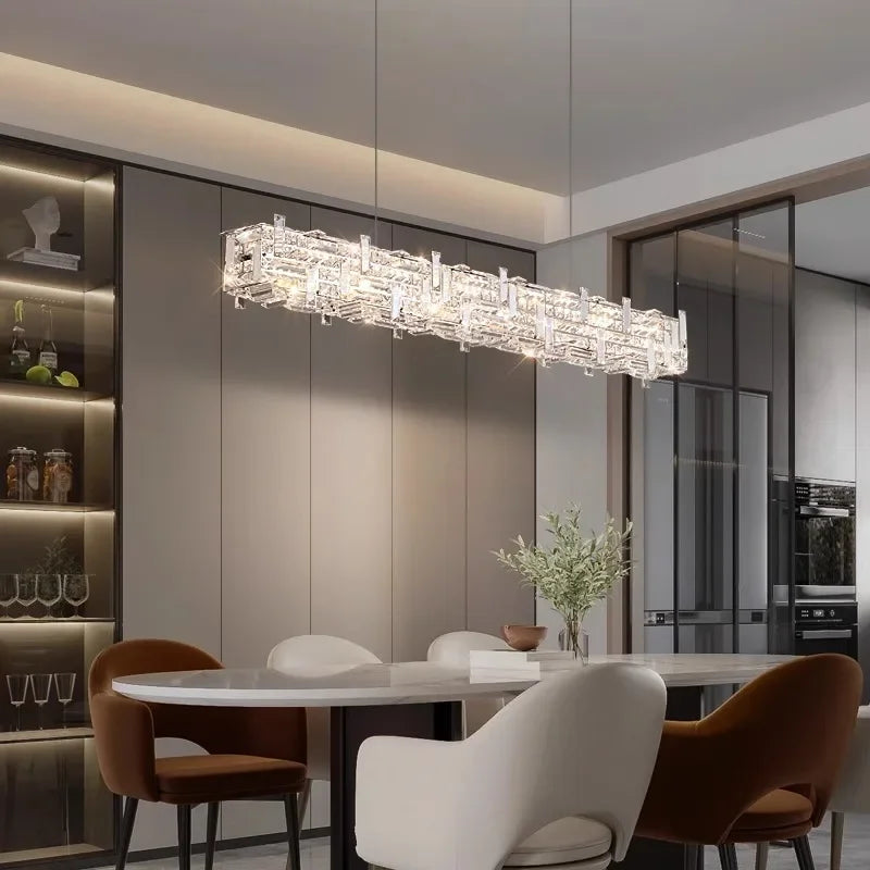 Afralia™ Modern Chandelier Pendant Lamp for Dining Room - Indoor Lighting