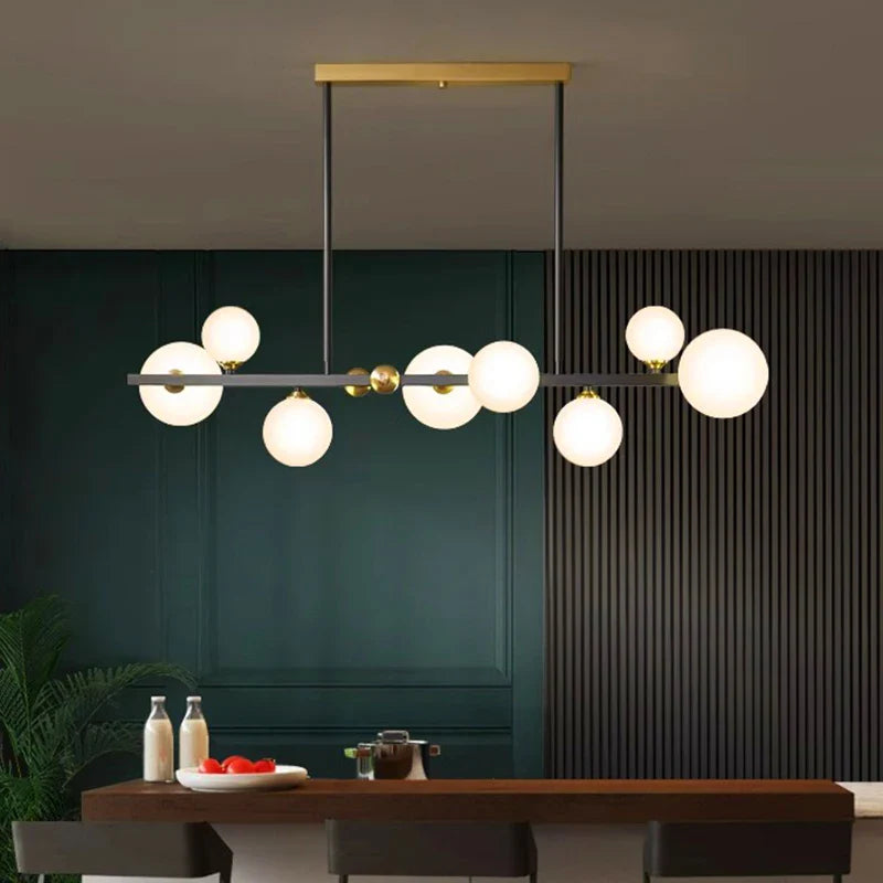 Afralia™ Modern LED Chandelier Pendant Lights for Dining Room Indoor Lighting