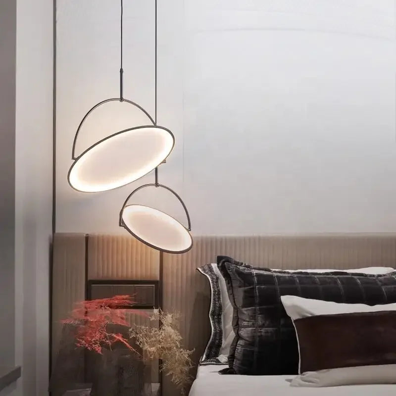 Afralia™ Modern Minimalist LED Pendant Light Chandelier for Dining Room, Kitchen, and Bar