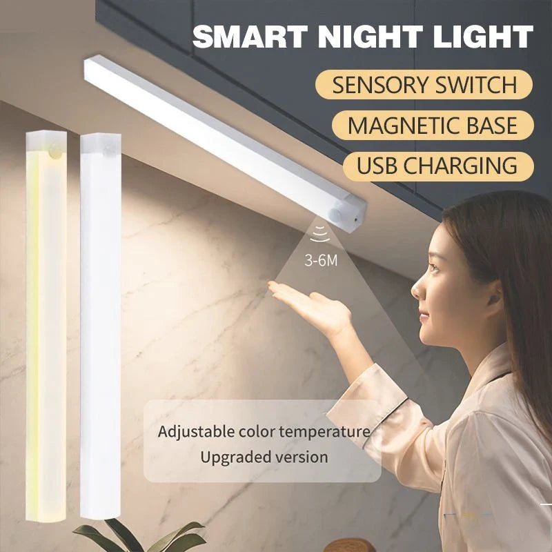Afralia™ Dimmable PIR Sensor LED Cabinet Night Light