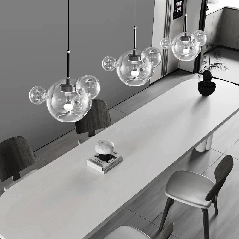 Afralia™ Modern Molecule Mickey Chandelier for Nordic Dining Living Room Bedroom