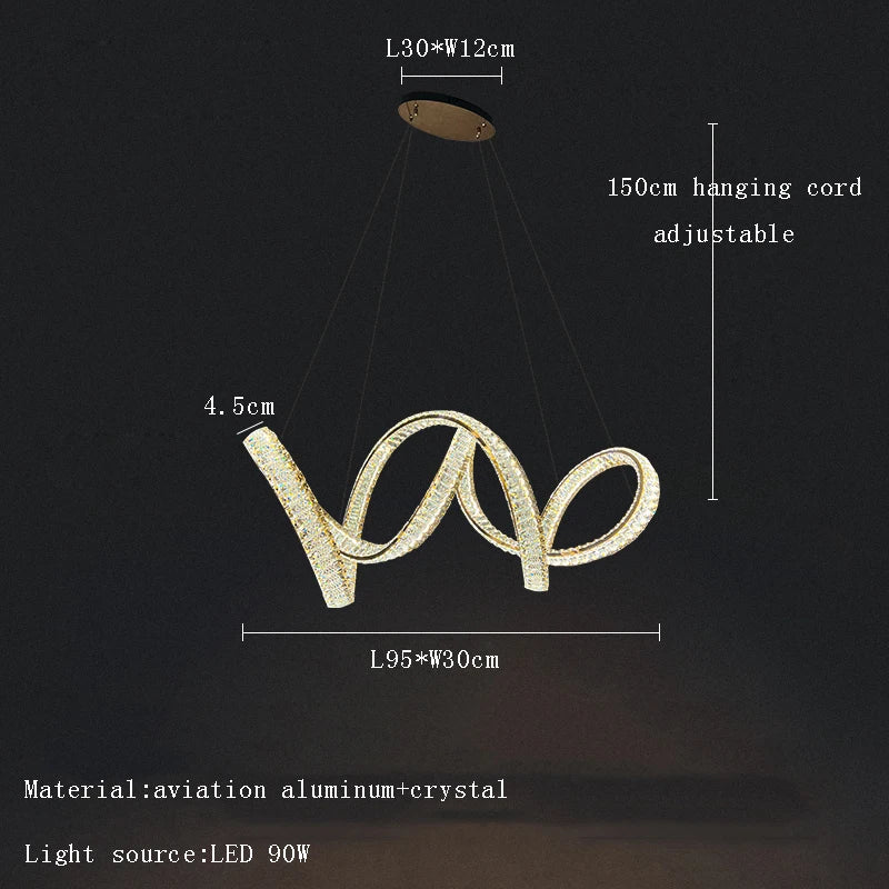 Afralia™ Elegant Crystal Chandelier for Luxury Home Decoration